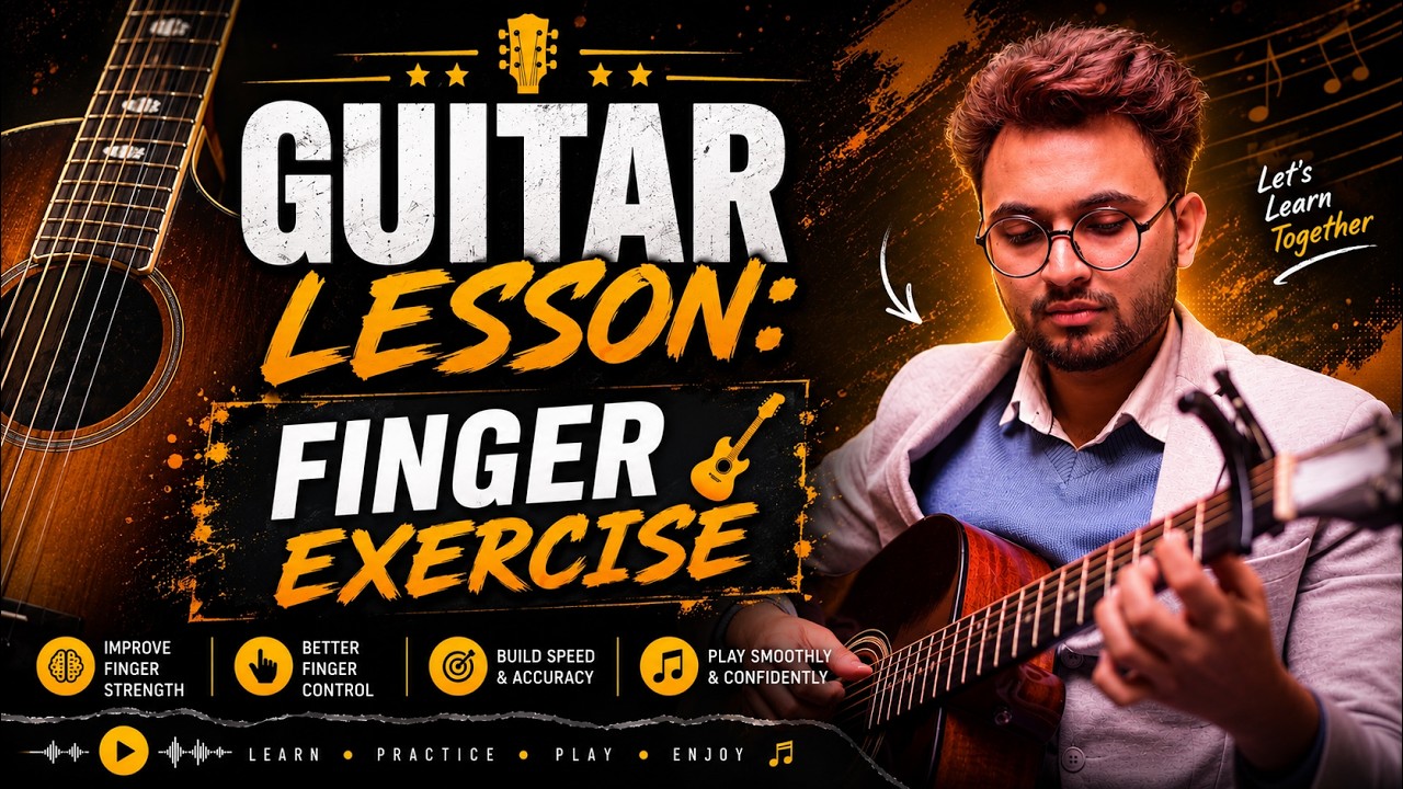 Guitar Lesson: Finger Exercises | Learn how to use fingers to play guitar chords — Rhythm Music Academy